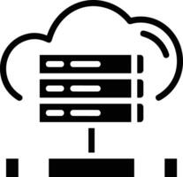 Cloud icon symbol image. Illustration of the hosting storage vector