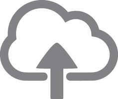 Cloud icon symbol image. Illustration of the hosting storage vector