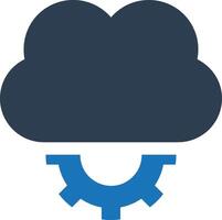 Cloud icon symbol image. Illustration of the hosting storage vector