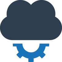 Cloud icon symbol image. Illustration of the hosting storage vector