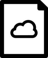 Cloud icon symbol image. Illustration of the hosting storage vector