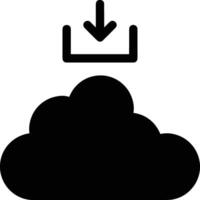 Cloud icon symbol image. Illustration of the hosting storage vector