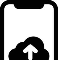 Cloud icon symbol image. Illustration of the hosting storage vector