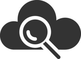 Cloud icon symbol image. Illustration of the hosting storage vector