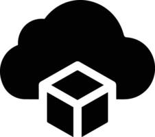 Cloud icon symbol image. Illustration of the hosting storage vector