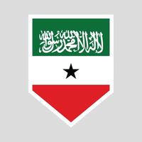 Somaliland Flag in Shield Shape vector