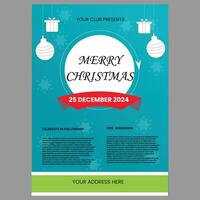 Christmas flyer design vector