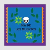 Dia de los Muertos social vector