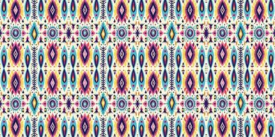 Seamless batik pattern,Seamless tribal batik pattern,and Seamless colorful pattern resemble ethnic boho, Aztec,and ikat styles.designed for use in wallpaper,fabric,curtain,carpet,Batik Embroidery vector