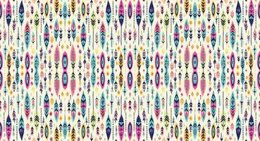 Seamless batik pattern,Seamless tribal batik pattern,and Seamless colorful pattern resemble ethnic boho, Aztec,and ikat styles.designed for use in wallpaper,fabric,curtain,carpet,Batik Embroidery vector