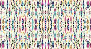 Seamless batik pattern,Seamless tribal batik pattern,and Seamless colorful pattern resemble ethnic boho, Aztec,and ikat styles.designed for use in wallpaper,fabric,curtain,carpet,Batik Embroidery vector