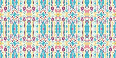 Seamless batik pattern,Seamless tribal batik pattern,and Seamless colorful pattern resemble ethnic boho, Aztec,and ikat styles.designed for use in wallpaper,fabric,curtain,carpet,Batik Embroidery vector