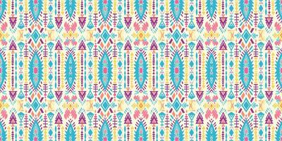 Seamless batik pattern,Seamless tribal batik pattern,and Seamless colorful pattern resemble ethnic boho, Aztec,and ikat styles.designed for use in wallpaper,fabric,curtain,carpet,Batik Embroidery vector