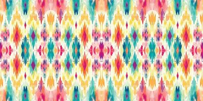 Seamless batik pattern,Seamless tribal batik pattern,and Seamless colorful pattern resemble ethnic boho, Aztec,and ikat styles.designed for use in wallpaper,fabric,curtain,carpet,Batik Embroidery vector