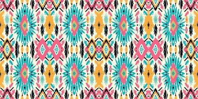 Seamless batik pattern,Seamless tribal batik pattern,and Seamless colorful pattern resemble ethnic boho, Aztec,and ikat styles.designed for use in wallpaper,fabric,curtain,carpet,Batik Embroidery vector