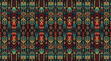 Seamless batik pattern,Seamless tribal batik pattern,and Seamless colorful pattern resemble ethnic boho, Aztec,and ikat styles.designed for use in wallpaper,fabric,curtain,carpet,Batik Embroidery vector
