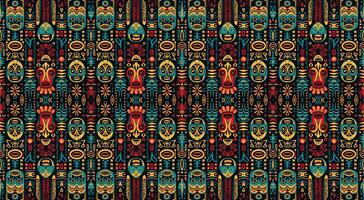 Seamless batik pattern,Seamless tribal batik pattern,and Seamless colorful pattern resemble ethnic boho, Aztec,and ikat styles.designed for use in wallpaper,fabric,curtain,carpet,Batik Embroidery vector