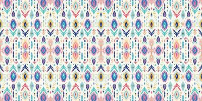 Seamless batik pattern,Seamless tribal batik pattern,and Seamless colorful pattern resemble ethnic boho, Aztec,and ikat styles.designed for use in wallpaper,fabric,curtain,carpet,Batik Embroidery vector