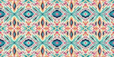 Seamless batik pattern,Seamless tribal batik pattern,and Seamless colorful pattern resemble ethnic boho, Aztec,and ikat styles.designed for use in wallpaper,fabric,curtain,carpet,Batik Embroidery vector