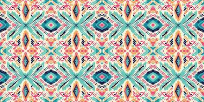 Seamless batik pattern,Seamless tribal batik pattern,and Seamless colorful pattern resemble ethnic boho, Aztec,and ikat styles.designed for use in wallpaper,fabric,curtain,carpet,Batik Embroidery vector