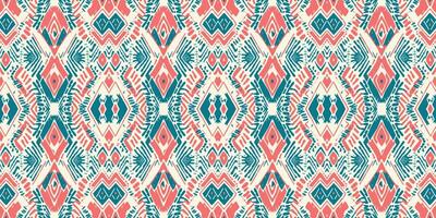 Seamless batik pattern,Seamless tribal batik pattern,and Seamless colorful pattern resemble ethnic boho, Aztec,and ikat styles.designed for use in wallpaper,fabric,curtain,carpet,Batik Embroidery vector