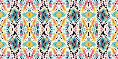 Seamless batik pattern,Seamless tribal batik pattern,and Seamless colorful pattern resemble ethnic boho, Aztec,and ikat styles.designed for use in wallpaper,fabric,curtain,carpet,Batik Embroidery vector