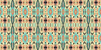 Seamless batik pattern,Seamless tribal batik pattern,and Seamless colorful pattern resemble ethnic boho, Aztec,and ikat styles.designed for use in wallpaper,fabric,curtain,carpet,Batik Embroidery vector