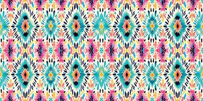 Seamless batik pattern,Seamless tribal batik pattern,and Seamless colorful pattern resemble ethnic boho, Aztec,and ikat styles.designed for use in wallpaper,fabric,curtain,carpet,Batik Embroidery vector