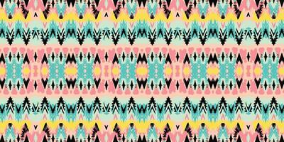 Seamless batik pattern,Seamless tribal batik pattern,and Seamless colorful pattern resemble ethnic boho, Aztec,and ikat styles.designed for use in wallpaper,fabric,curtain,carpet,Batik Embroidery vector