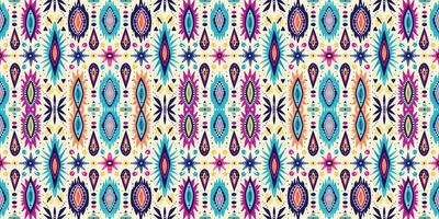 Seamless batik pattern,Seamless tribal batik pattern,and Seamless colorful pattern resemble ethnic boho, Aztec,and ikat styles.designed for use in wallpaper,fabric,curtain,carpet,Batik Embroidery vector