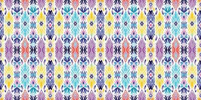 Seamless batik pattern,Seamless tribal batik pattern,and Seamless colorful pattern resemble ethnic boho, Aztec,and ikat styles.designed for use in wallpaper,fabric,curtain,carpet,Batik Embroidery vector
