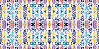 Seamless batik pattern,Seamless tribal batik pattern,and Seamless colorful pattern resemble ethnic boho, Aztec,and ikat styles.designed for use in wallpaper,fabric,curtain,carpet,Batik Embroidery vector