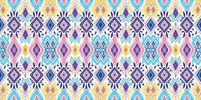 Seamless batik pattern,Seamless tribal batik pattern,and Seamless colorful pattern resemble ethnic boho, Aztec,and ikat styles.designed for use in wallpaper,fabric,curtain,carpet,Batik Embroidery vector