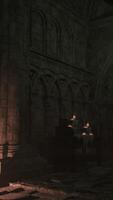 Hauntingly beautiful candle-lit gothic cathedral video