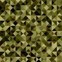 Dark green color triangle mosaic background vector