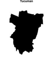 Tucuman outline map vector