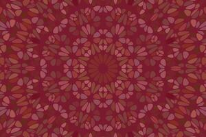 Geometrical abstract colorful circular floral mosaic web background vector