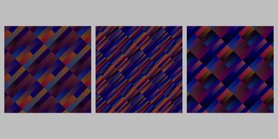 Gradient stripe pattern background collection - abstract graphic vector