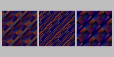 Gradient stripe pattern background collection - abstract graphic vector