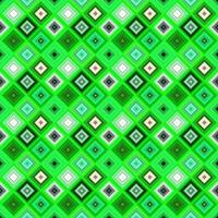 Green geometrical seamless diagonal square pattern - mosaic tile background design vector