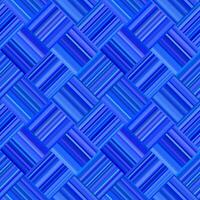 Blue geometric diagonal striped square mosaic tile pattern background - floor graphic vector