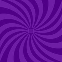 Spiral background from dark purple curved rays vector