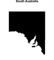 South Australia outline map vector