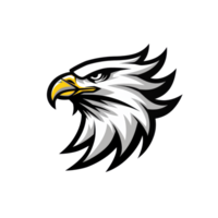 Majestic eagle head illustration symbol of freedom and strength png