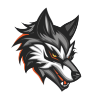 the wolf head logo for a sports team png