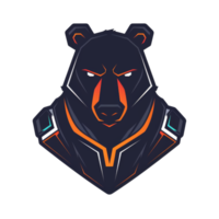 Futuristic bear ready for intergalactic missions png