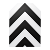 La Flèche icône chevron noir mat adhésif ruban graphique conception png