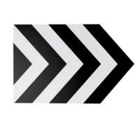 La Flèche icône chevron noir mat adhésif ruban graphique conception png