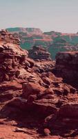 A rocky area with rocks and a sky background video