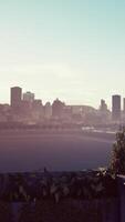 A Cityscape View From a Rooftop video